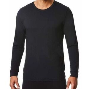 32 Degrees Heat Mens Long Sleeve Crew Neck Black Thermal Weatherproof Top Medium